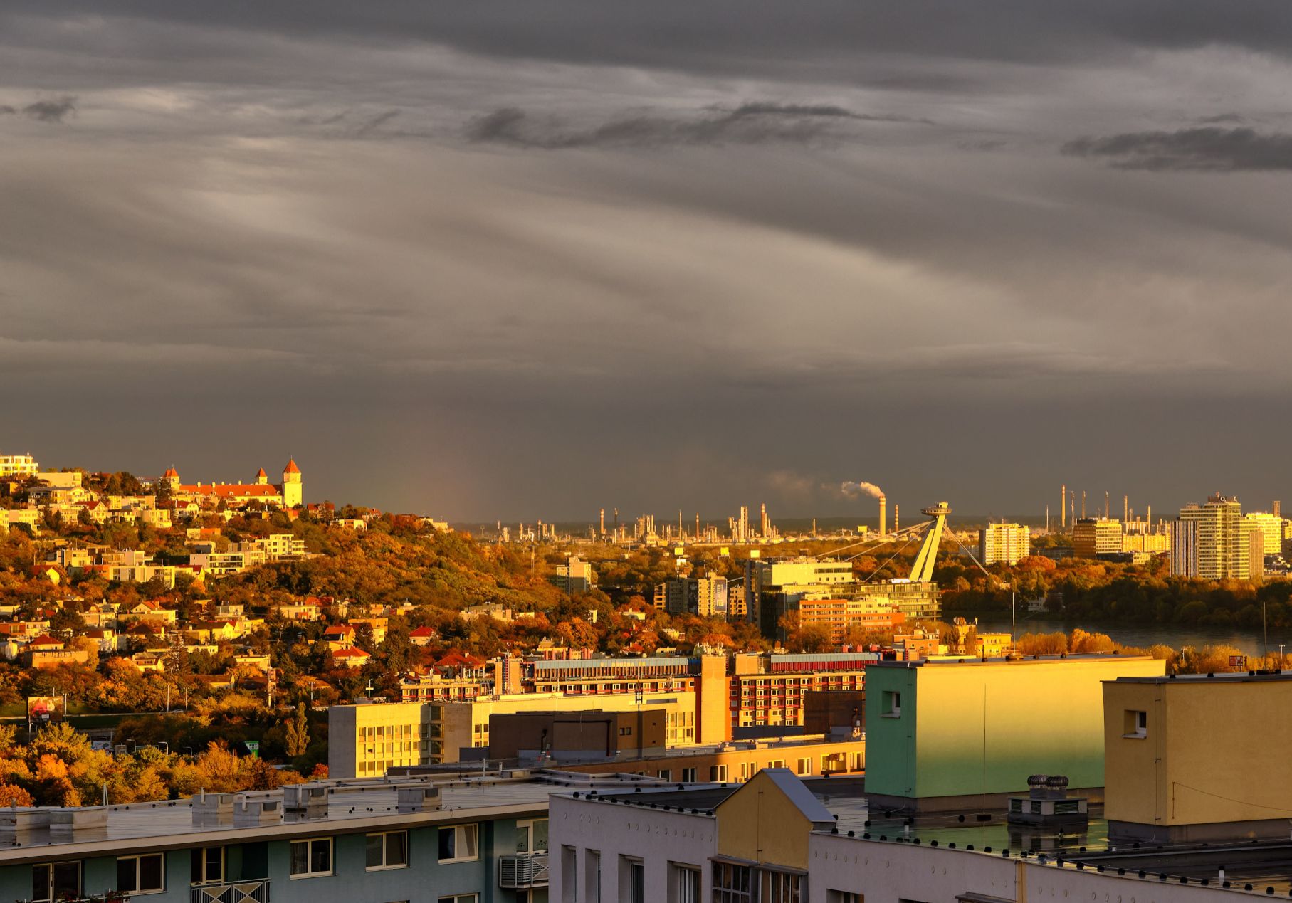 Bratislava počas zlatej hodiny(Október 2020)